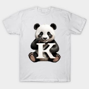 Panda with K T-Shirt